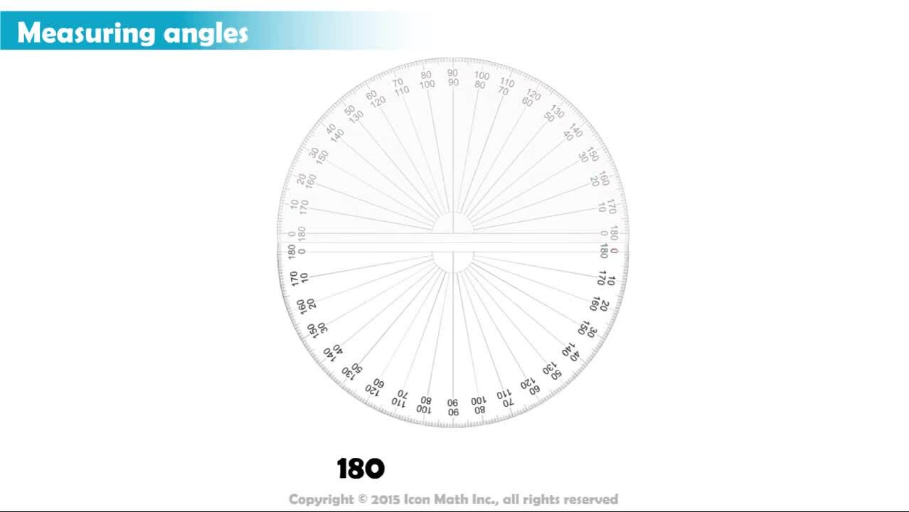 Using a Protractor to Measure Angles